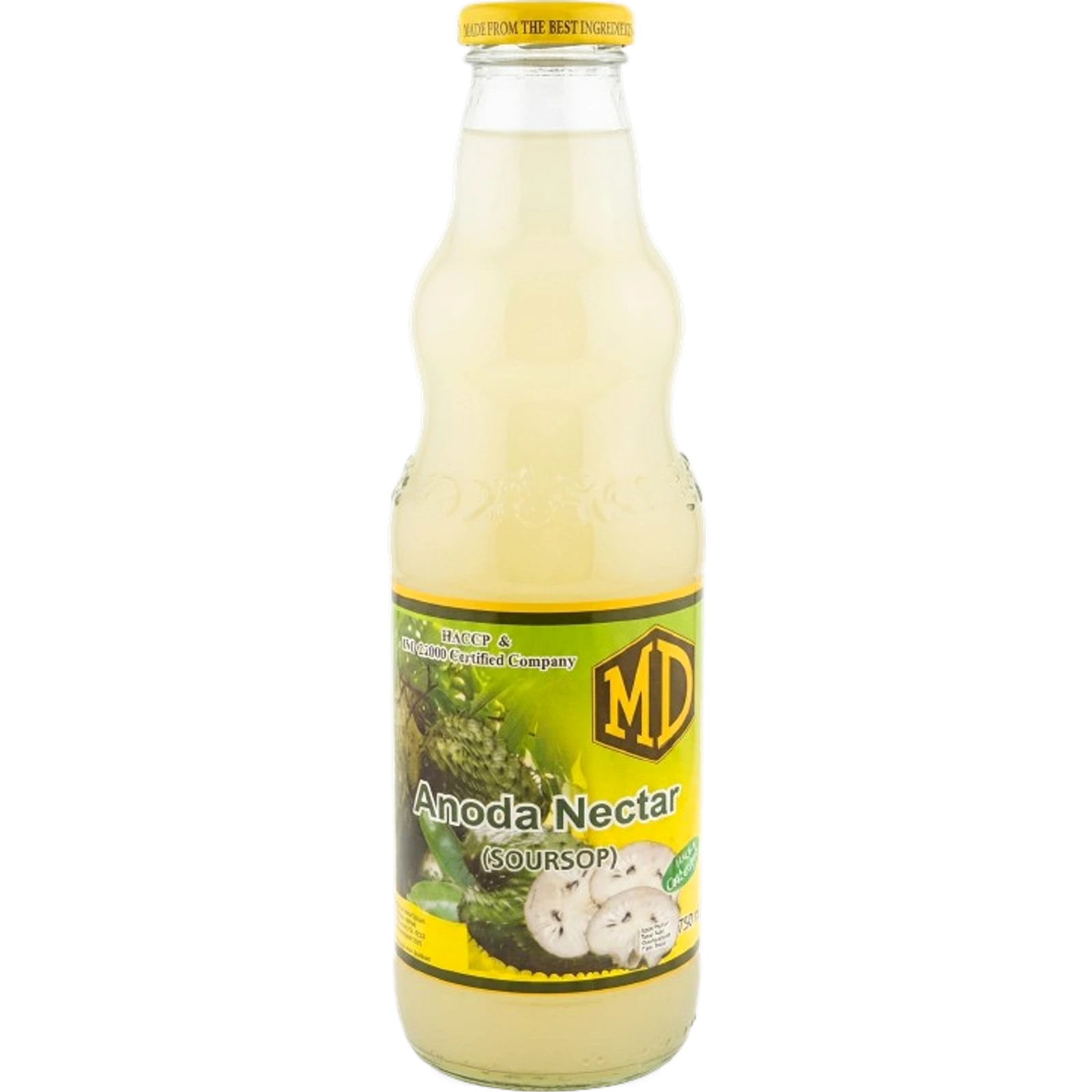 MD Anoda Nectar 750ml — soursop fruit drink bottle